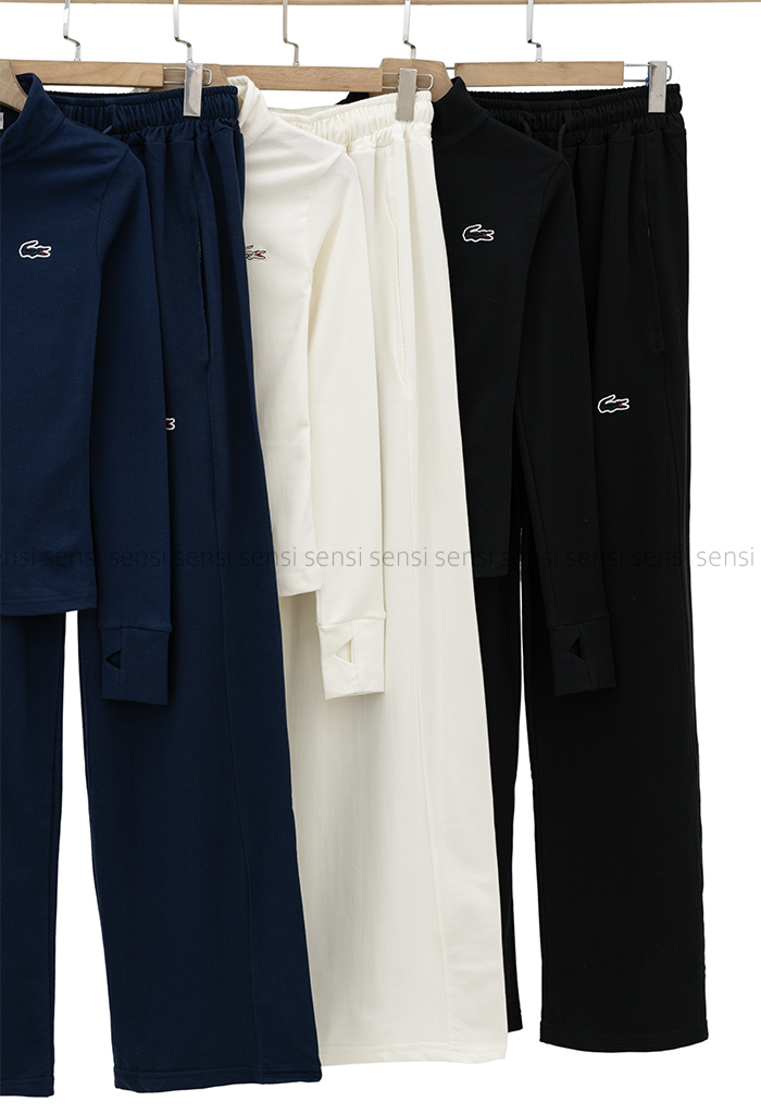 ست کراپ شلوار زنانه Lacosteکد1006894